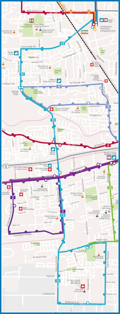 Map of the Route 15