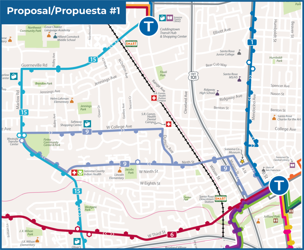 A new version of the Route 9 that no longer serves Dutton Ave between 3rd Street and 9th Street. 